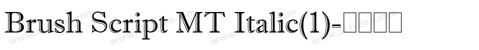 Brush Script MT Italic(1)字体转换